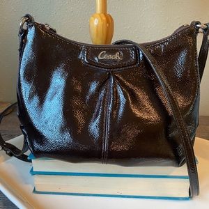 Coach Shiny Brown Crossbody Bag